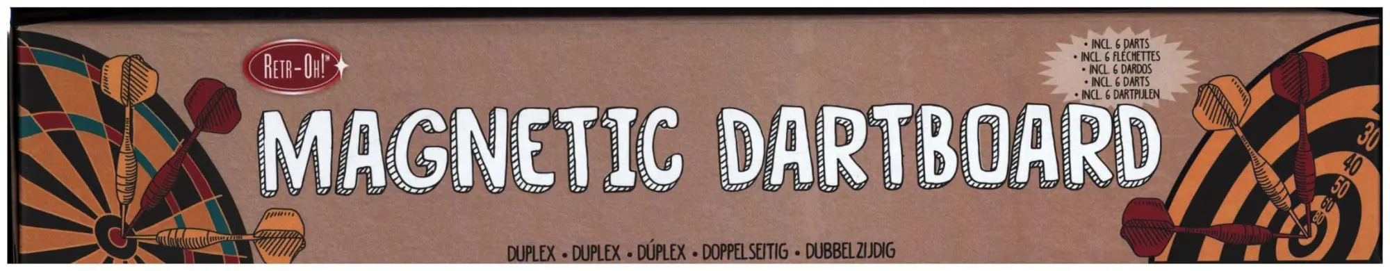 Cover: 8716569032698 | Retr-Oh: Magnetic Dartboard, 1 Dartboard, 6 Dart-Pfeile | In Karton