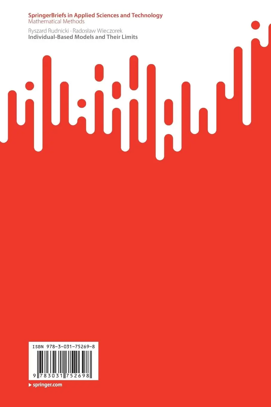 Rückseite: 9783031752698 | Individual-Based Models and Their Limits | Ryszard Rudnicki (u. a.)