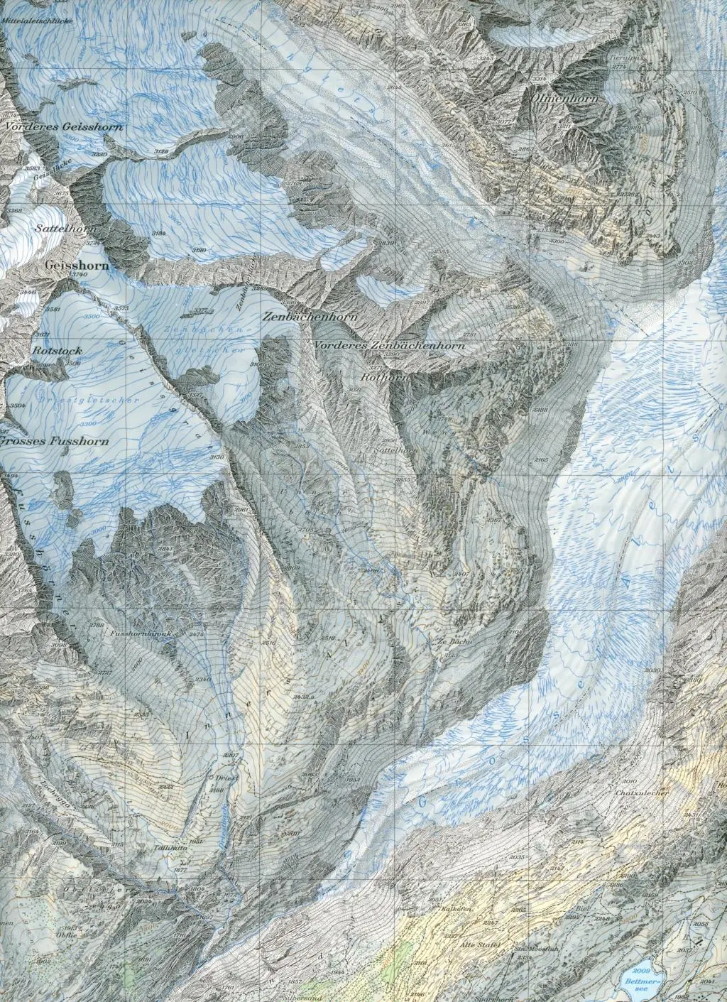 Bild: 9783302012698 | Swisstopo 1 : 25 000 Aletschgletscher | swisstopo | (Land-)Karte