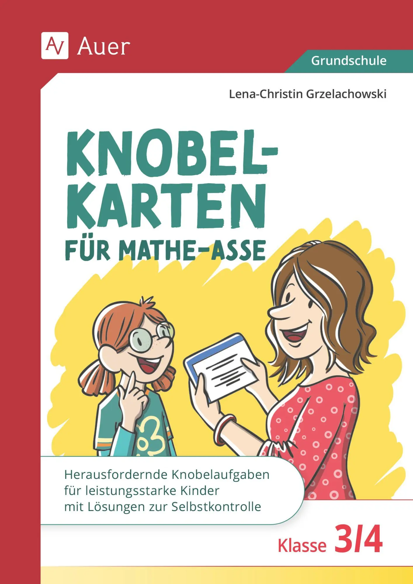 Cover: 9783403092698 | Knobelkarten für Mathe-Asse - Klasse 3/4 | Lena-Christin Grzelachowski