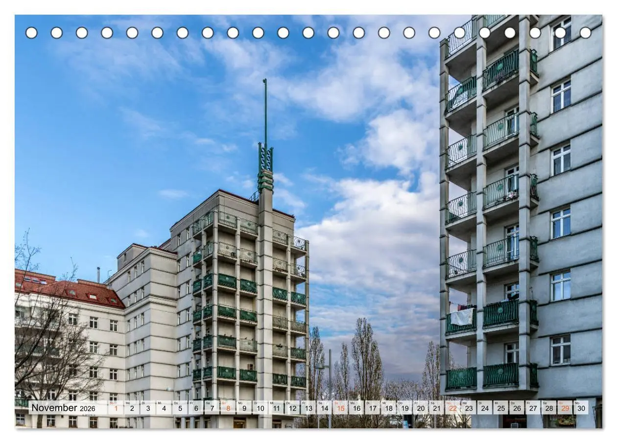Bild: 9783457792698 | Baukunst des Roten Wien (Tischkalender 2026 DIN A5 quer), CALVENDO...
