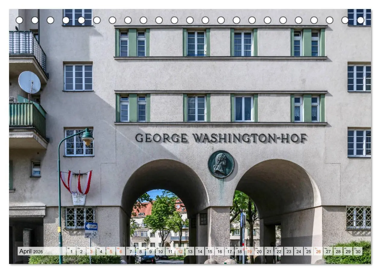 Bild: 9783457792698 | Baukunst des Roten Wien (Tischkalender 2026 DIN A5 quer), CALVENDO...