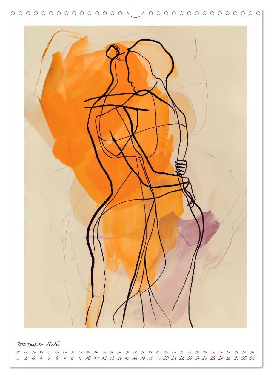 Bild: 9783516262698 | Kontur PUR - Feminine Formen (Wandkalender 2026 DIN A3 hoch),...