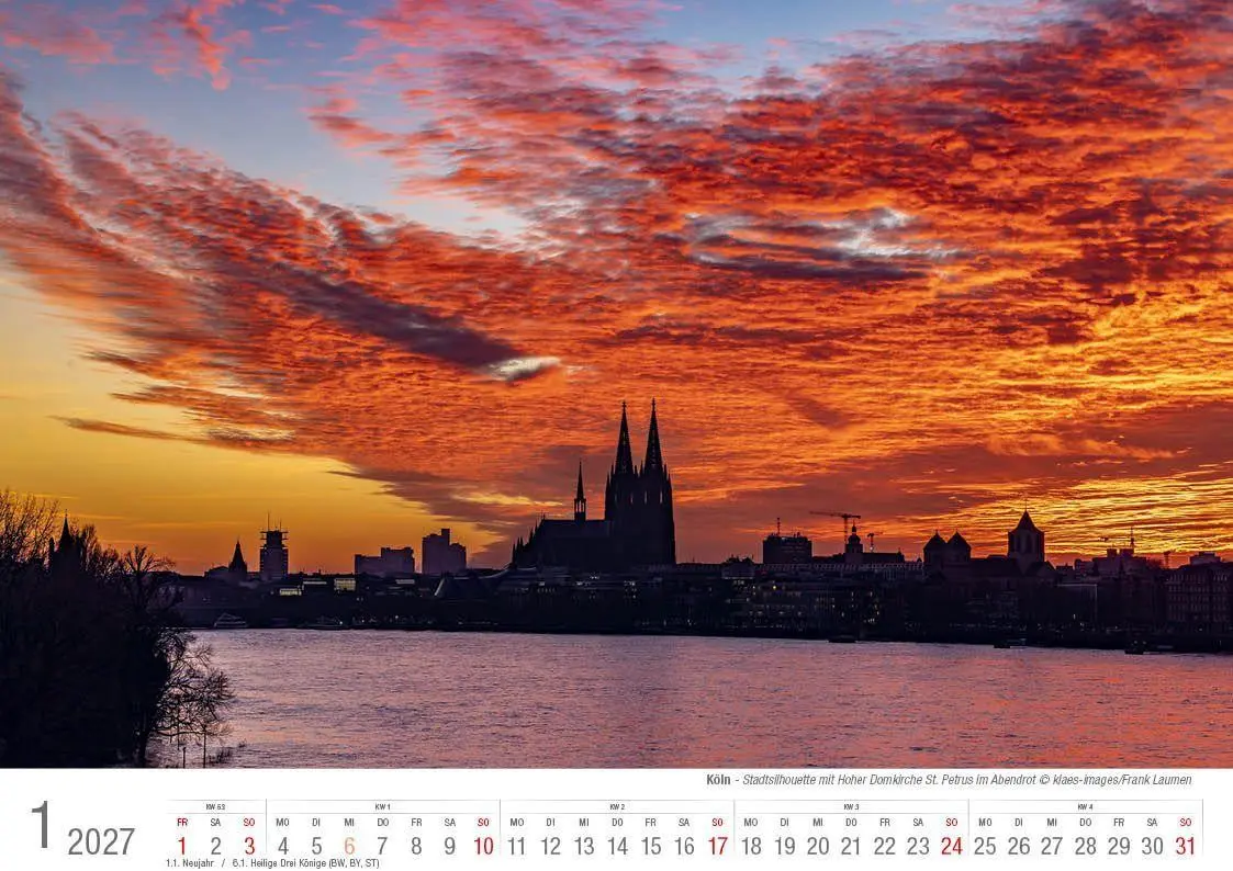 Bild: 9783965352698 | Köln 2027 Bildkalender A4 quer, spiralgebunden | Holger Klaes | 2027