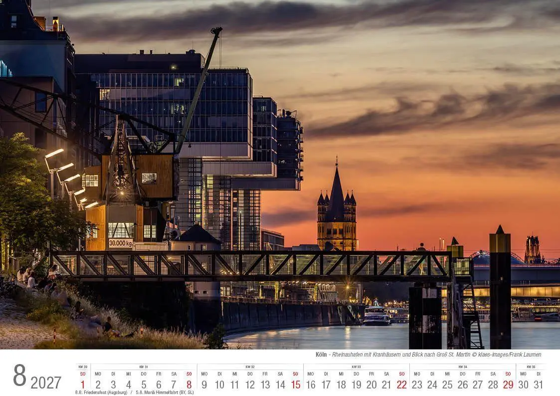 Bild: 9783965352698 | Köln 2027 Bildkalender A4 quer, spiralgebunden | Holger Klaes | 2027