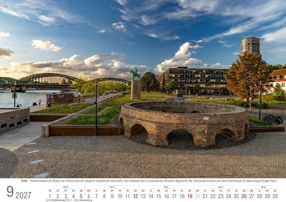 Bild: 9783965352698 | Köln 2027 Bildkalender A4 quer, spiralgebunden | Holger Klaes | 2027