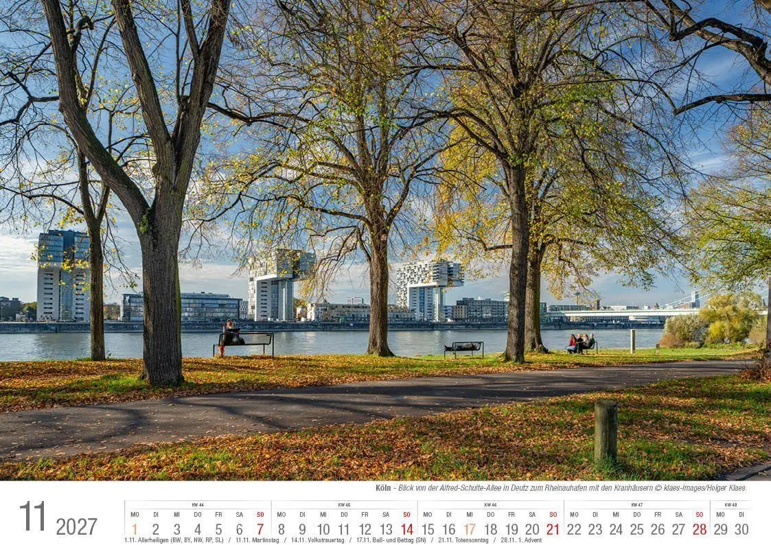 Bild: 9783965352698 | Köln 2027 Bildkalender A4 quer, spiralgebunden | Holger Klaes | 2027