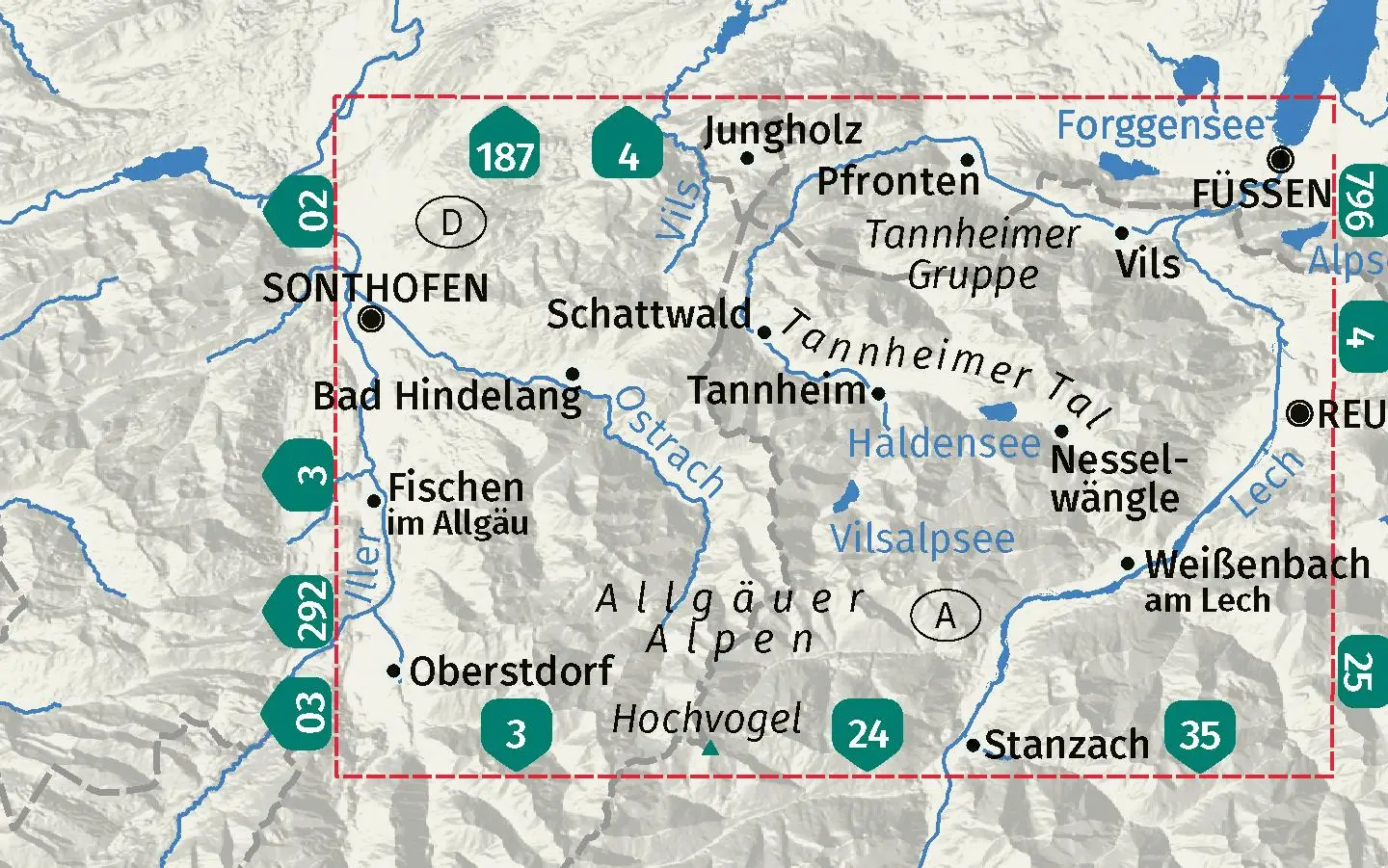Bild: 9783991542698 | KOMPASS Wanderkarte 04 Tannheimer Tal 1:35.000 | (Land-)Karte | 2025