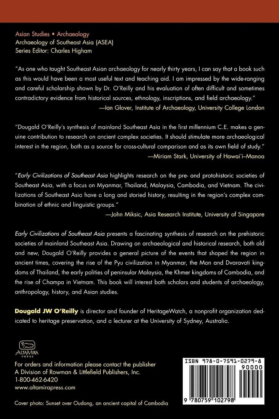 Rückseite: 9780759102798 | Early Civilizations of Southeast Asia | Dougald J. W. O'Reilly | Buch