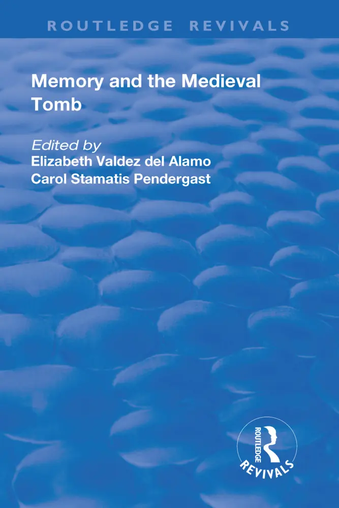 Cover: 9781138722798 | Memory and Medieval Tomb | Elizabeth Valdez Del Alamo (u. a.) | Buch
