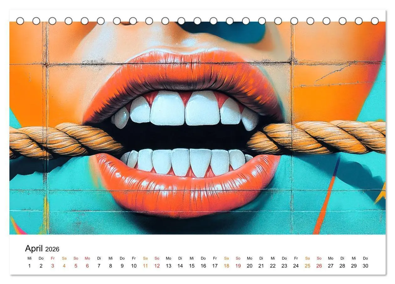 Bild: 9783457302798 | Graffiti &amp; Street Art - Kunstwerke der Straße (Tischkalender 2026...