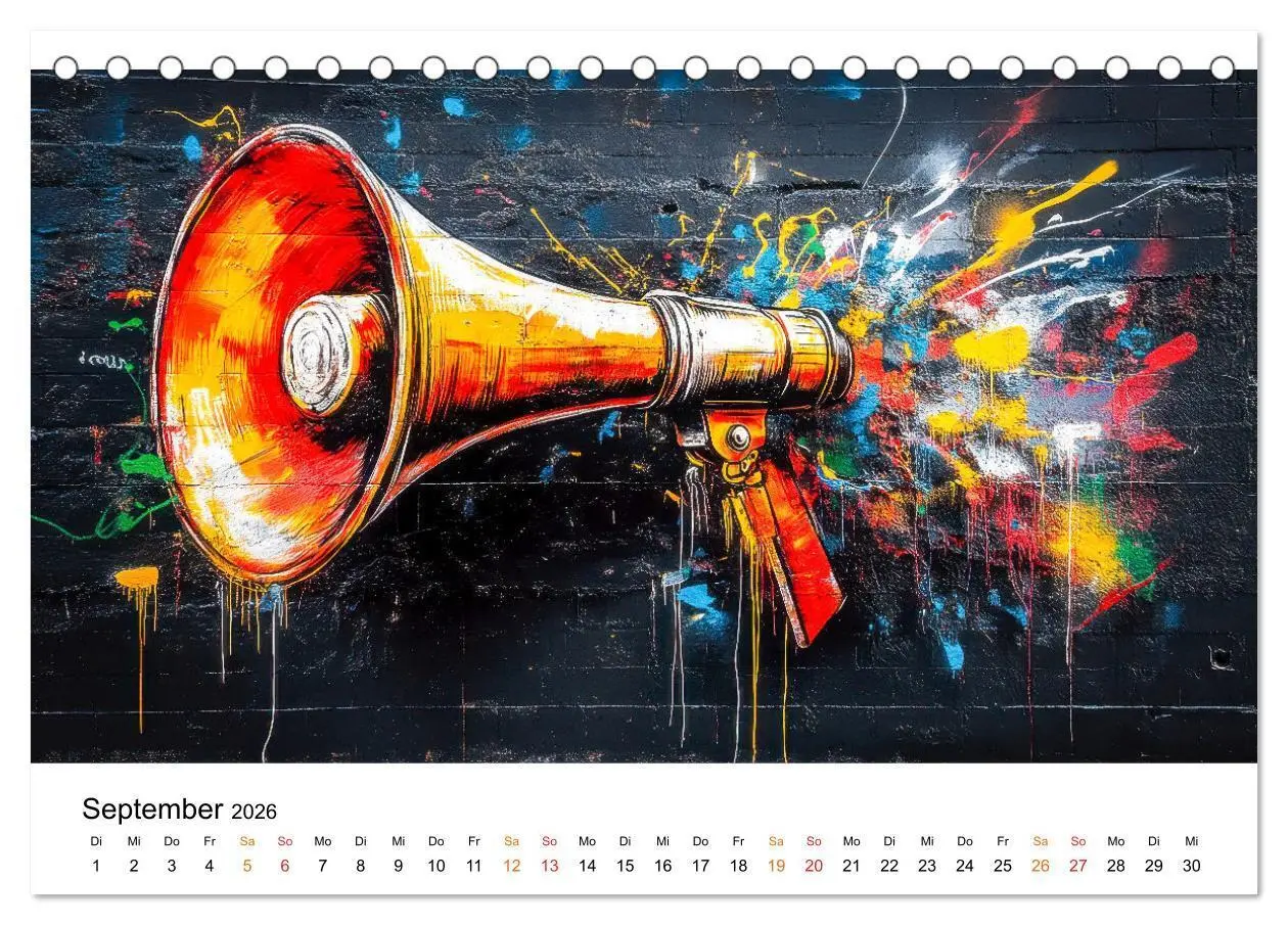 Bild: 9783457302798 | Graffiti &amp; Street Art - Kunstwerke der Straße (Tischkalender 2026...