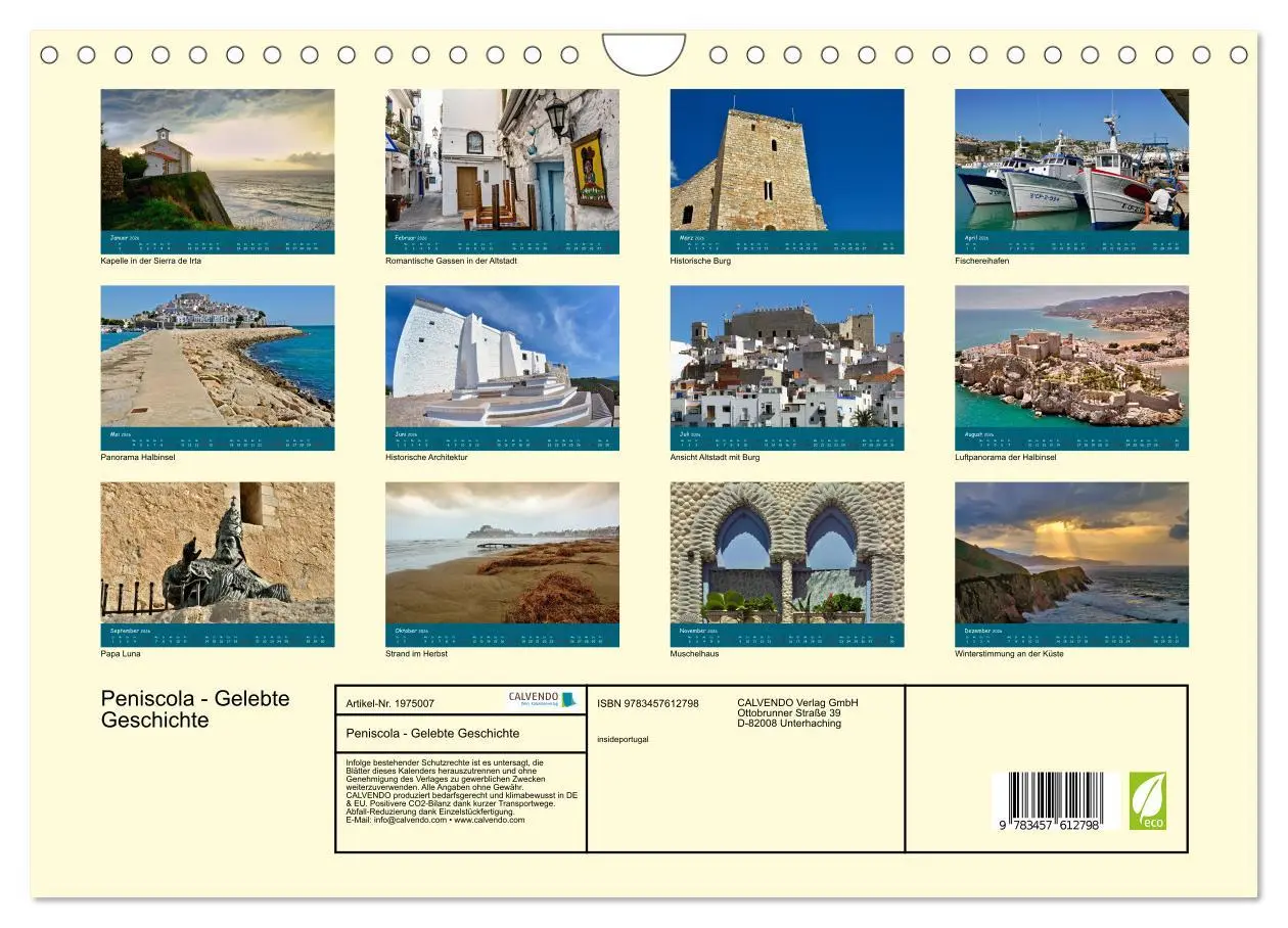 Bild: 9783457612798 | Peniscola - Gelebte Geschichte (Wandkalender 2026 DIN A4 quer),...