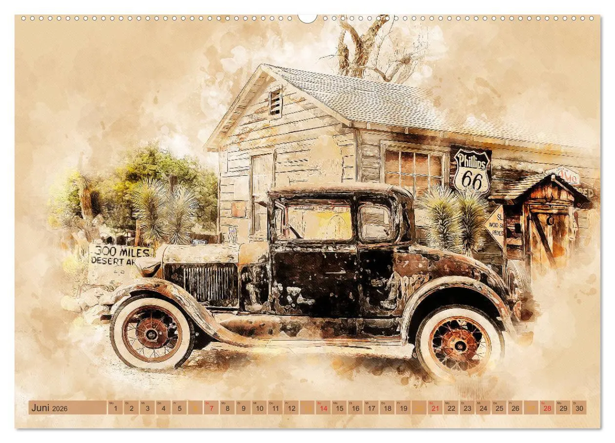 Bild: 9783457782798 | Route 66 - 2451 Meilen Nostalgie (Wandkalender 2026 DIN A2 quer),...