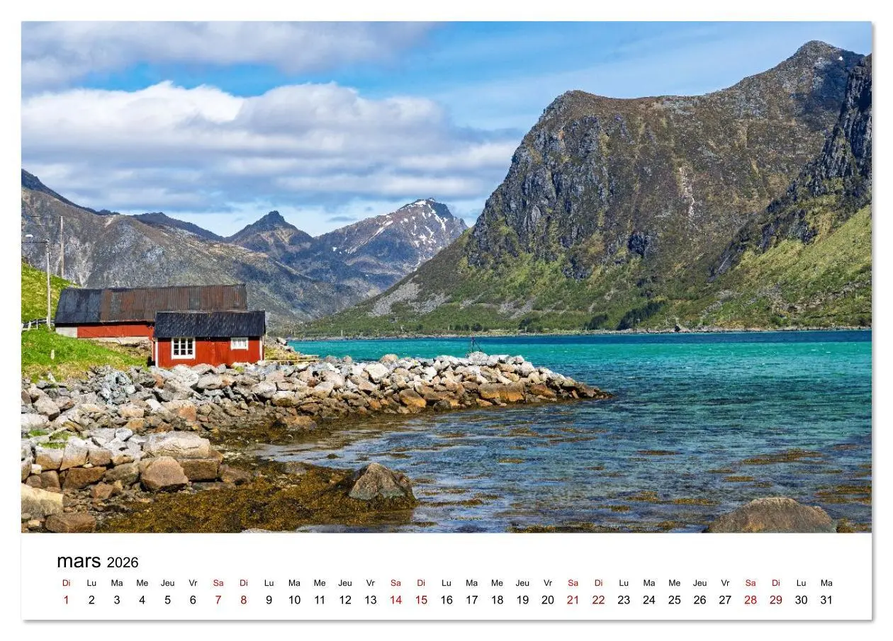 Bild: 9783516632798 | Lofoten - Îles de rêve norvégiennes (Calendrier de bureau 2026 DIN...