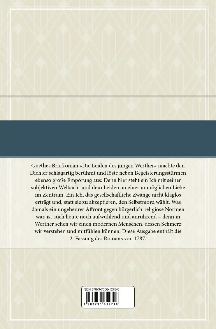 Bild: 9783730612798 | Die Leiden des jungen Werther | Johann Wolfgang von Goethe | Buch