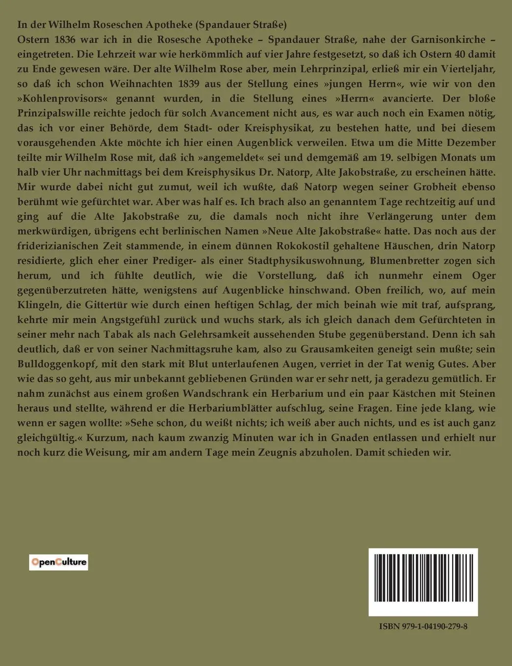 Rückseite: 9791041902798 | Von Zwanzig bis Dreißig | Theodor Fontane | Taschenbuch | 522 S.