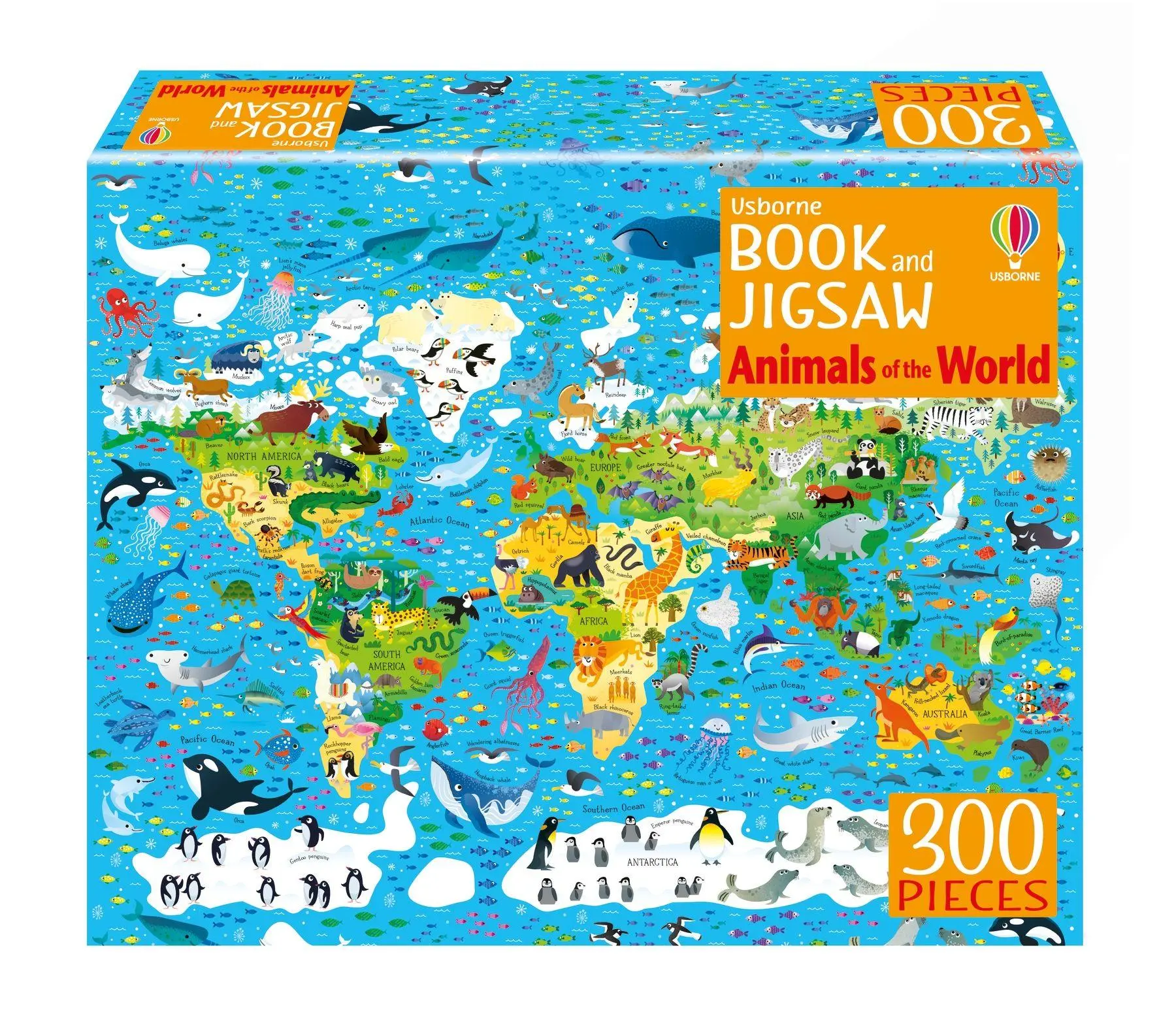 Cover: 9781805072898 | Usborne Book and Jigsaw Animals of the World | Sam Smith (u. a.)