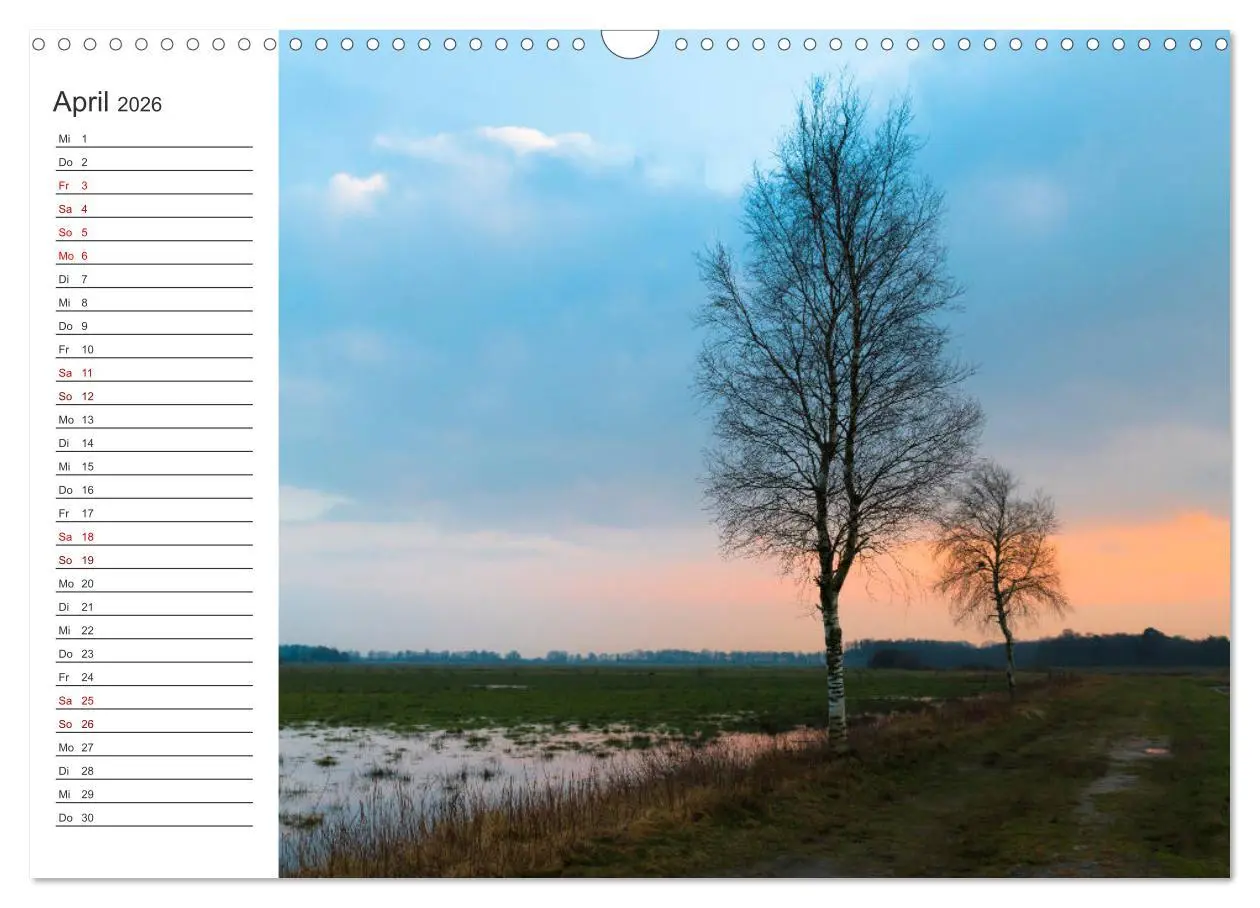 Bild: 9783457842898 | Worpswede - Naturschönheiten im Teufelsmoor (Wandkalender 2026 DIN...
