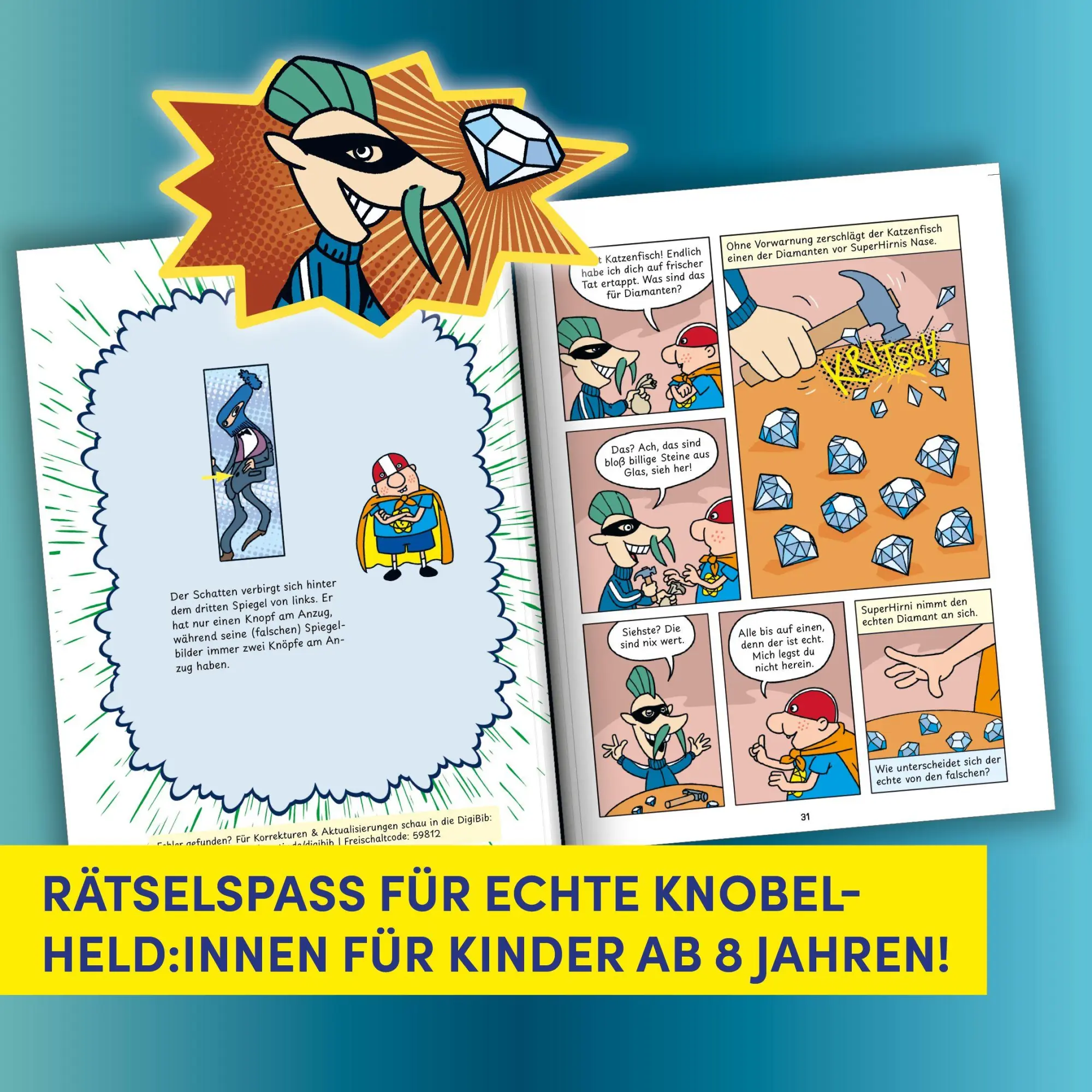 Bild: 9783735892898 | SuperHirni in kniffliger Mission. Kopfnüsse im Kampf gegen das Böse