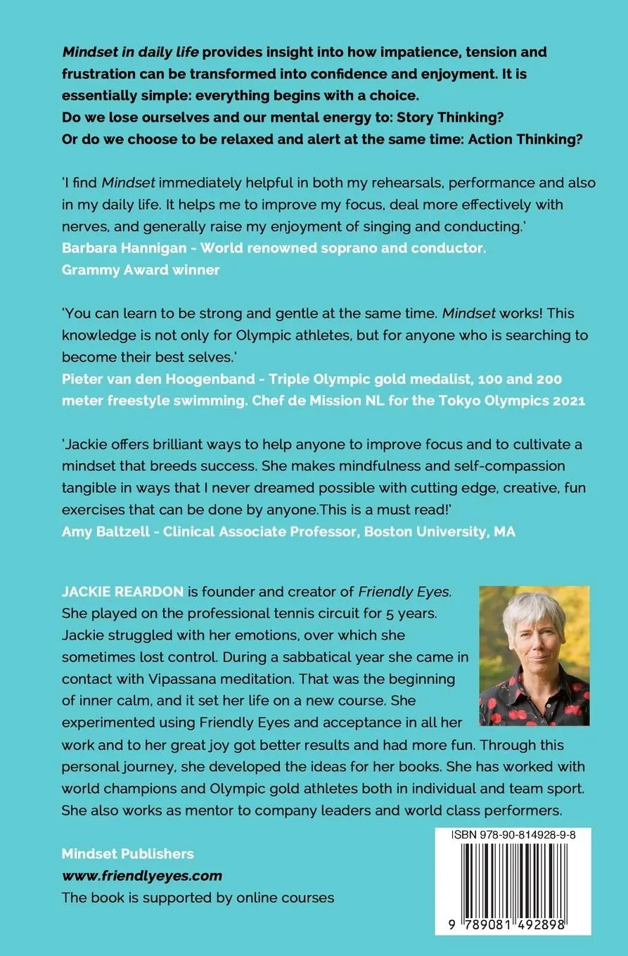Rückseite: 9789081492898 | Mindset in daily life | chasing the mosquitoes away | Jackie Reardon