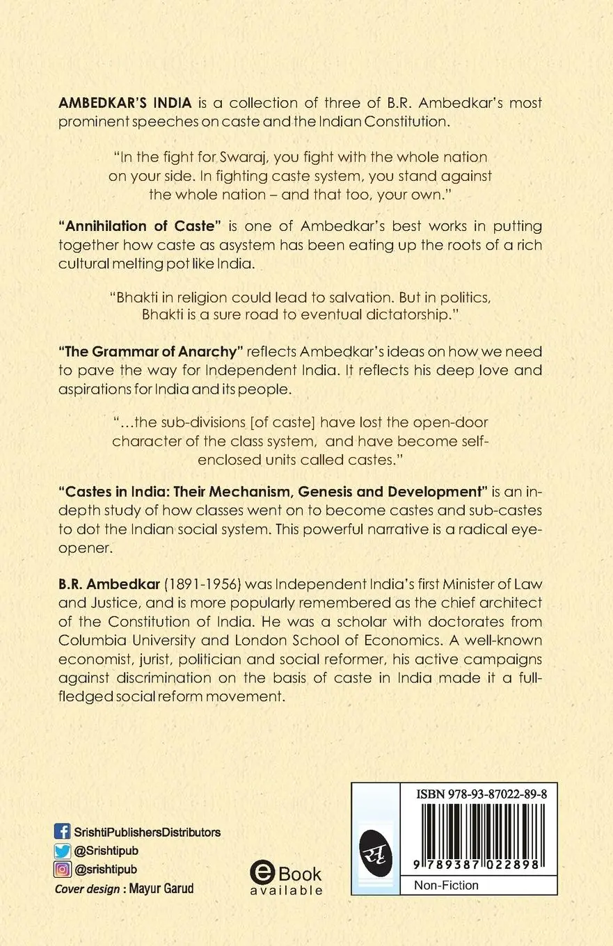 Rückseite: 9789387022898 | Ambedkar's India | B. R. Ambedkar | Taschenbuch | Englisch | 2020