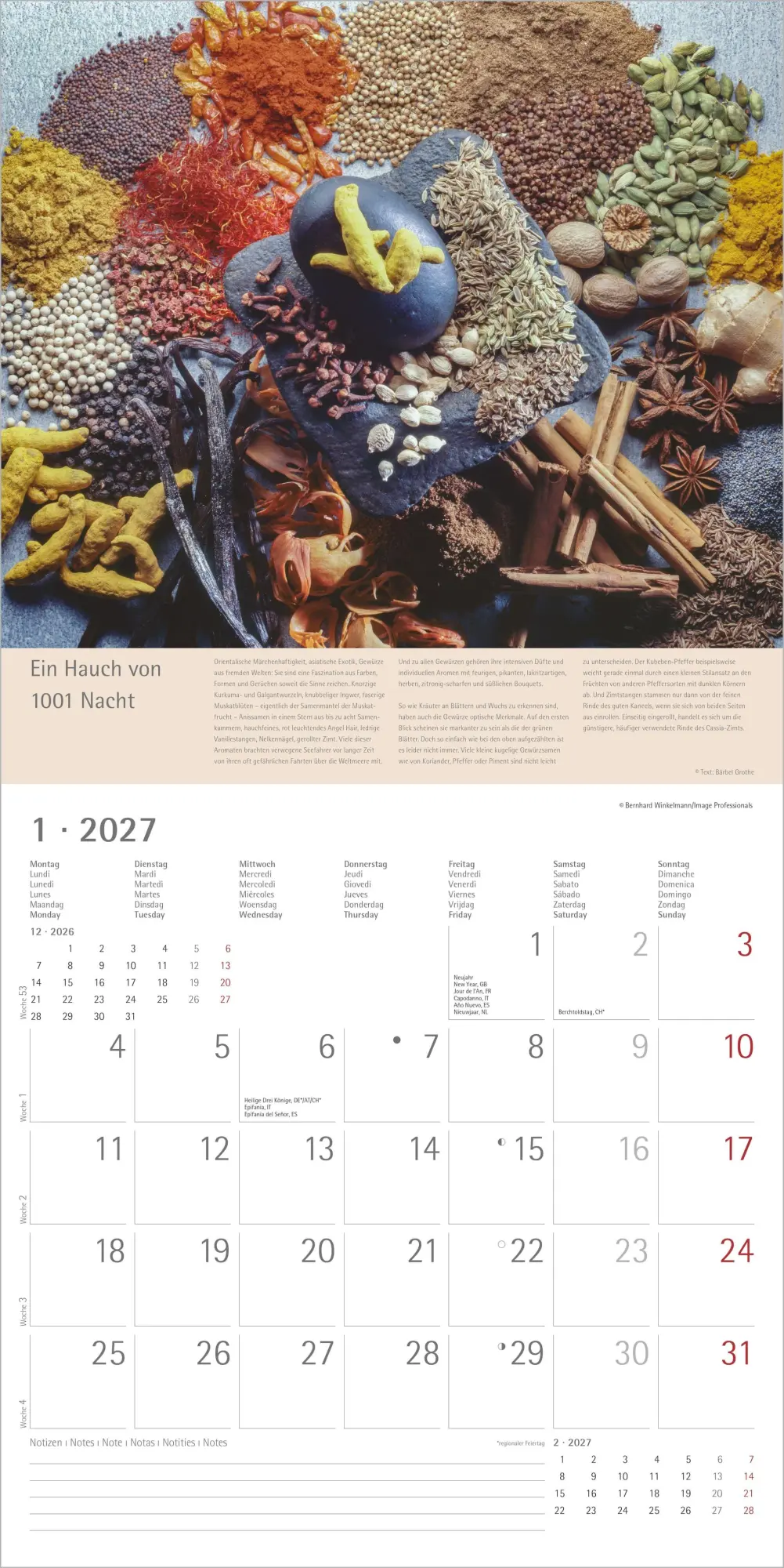 Bild: 4069095012998 | Kräuter und Gewürze 2027 | Neumann Verlage GmbH &amp; Co KG | Kalender