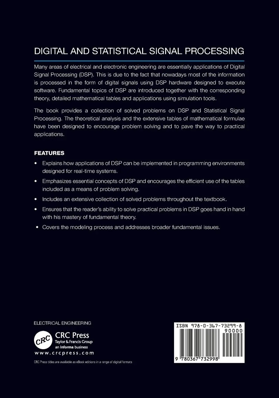 Rückseite: 9780367732998 | Digital and Statistical Signal Processing | Anastasia Veloni (u. a.)