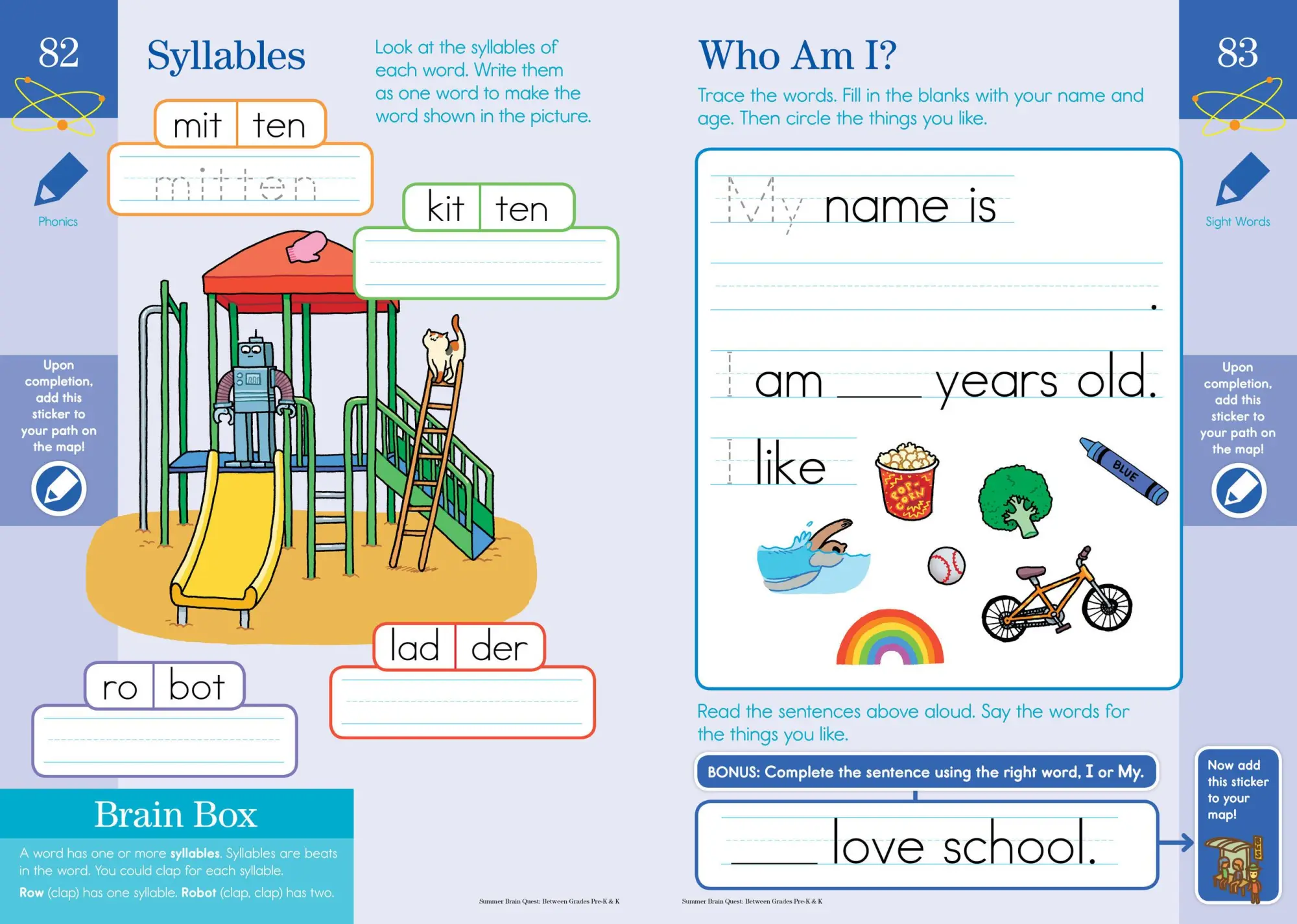 Bild: 9781523502998 | Summer Brain Quest: Between Grades Pre-K &amp; K | Bridget Heos | Buch