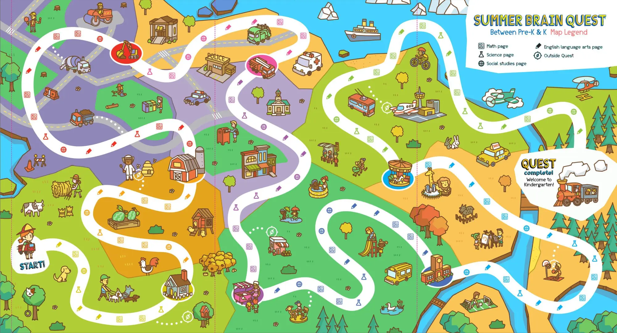 Bild: 9781523502998 | Summer Brain Quest: Between Grades Pre-K &amp; K | Bridget Heos | Buch