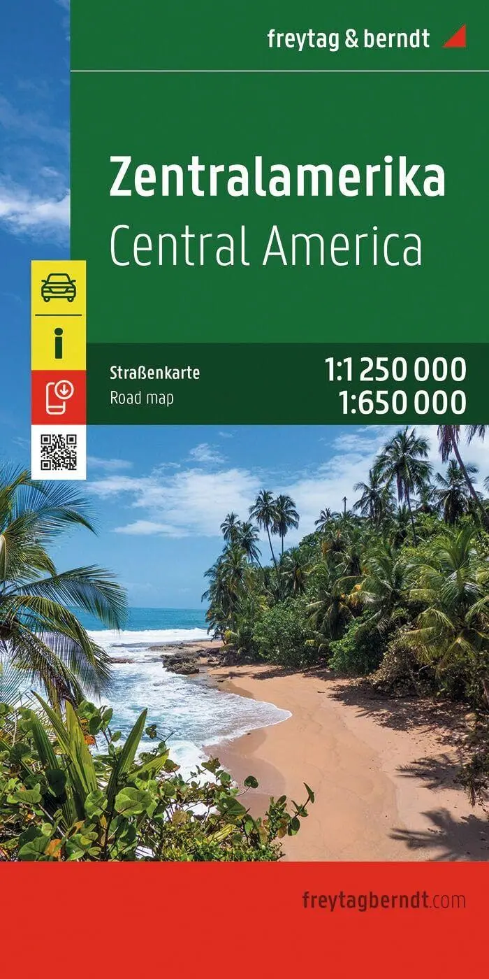 Cover: 9783707922998 | Zentralamerika, Straßenkarte 1:1.250.000 / 1:650.000, freytag &amp; berndt