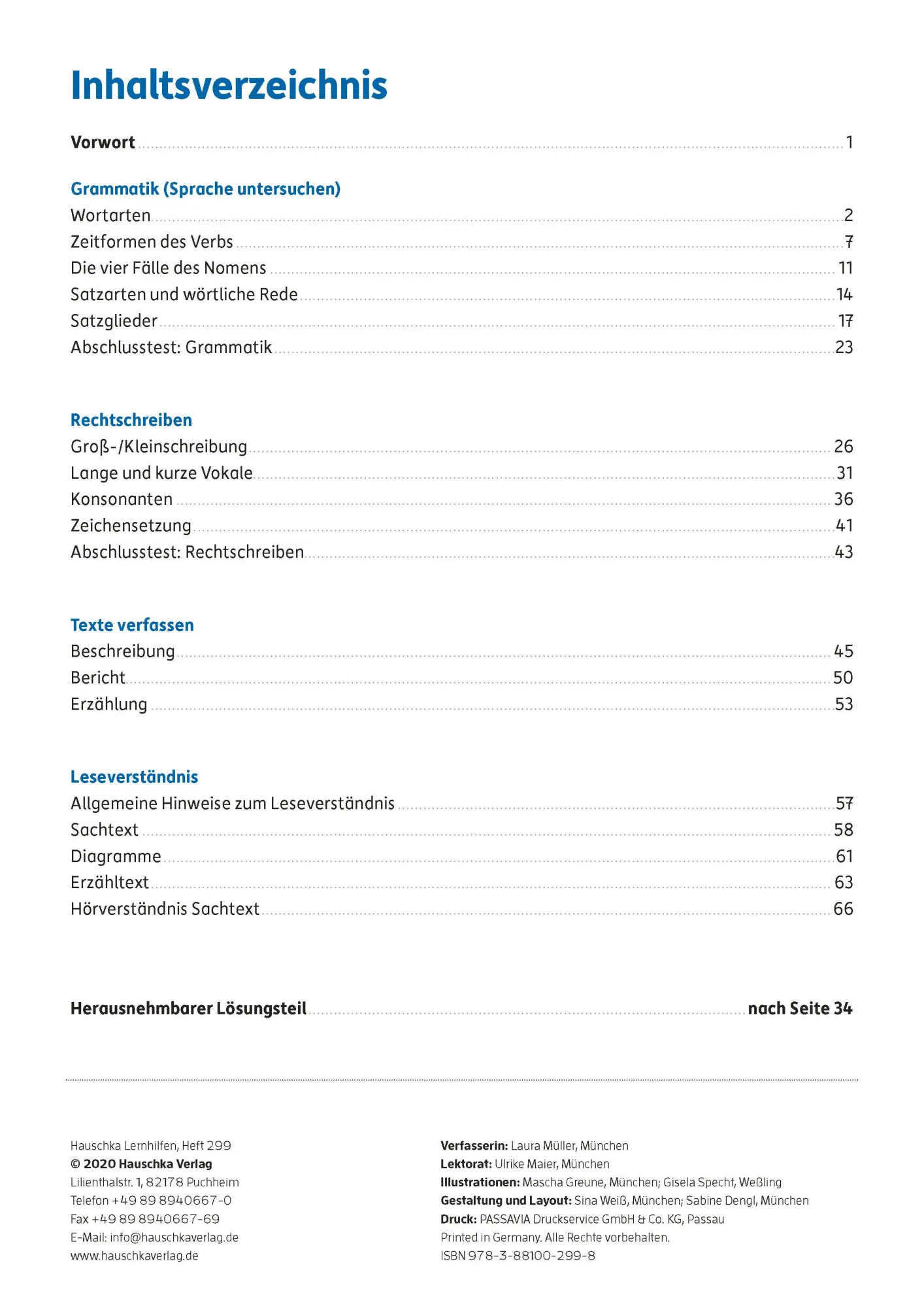 Bild: 9783881002998 | Übungsheft Fit zum Übertritt - Tests in Deutsch 4. Klasse | Müller