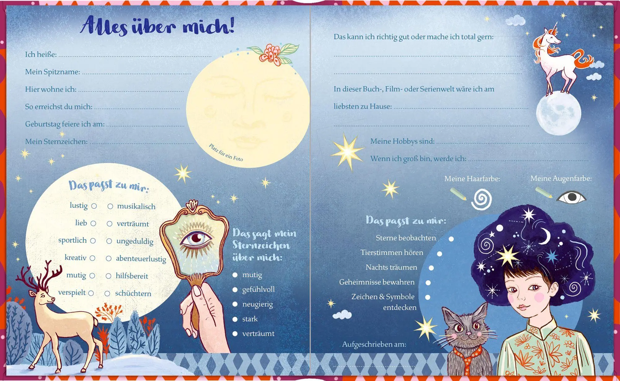 Bild: 4050003973098 | Freundebuch - Meine Freundinnen und Freunde | Mädchen | Sperber | Buch