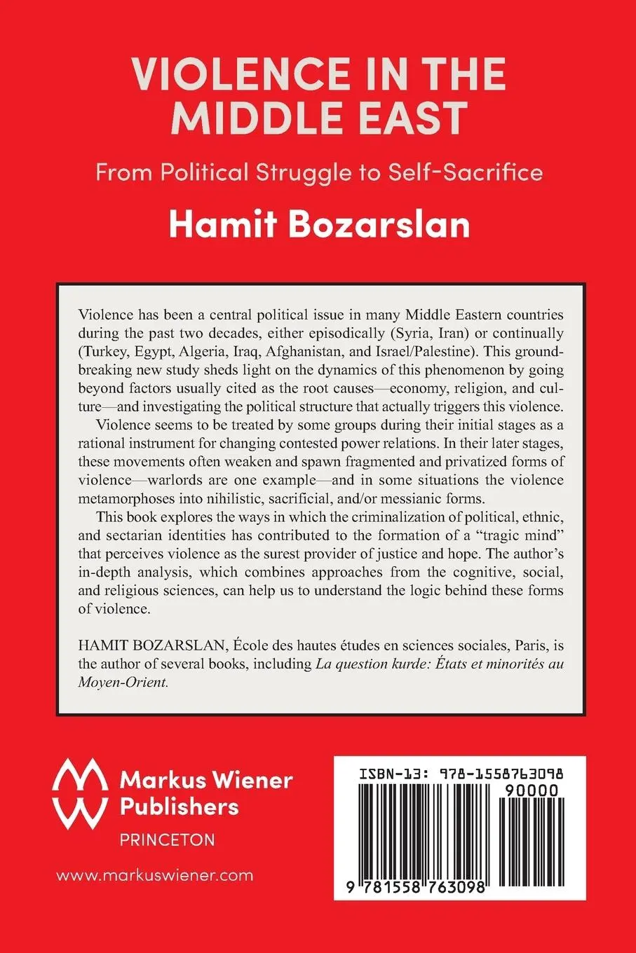 Rückseite: 9781558763098 | Violence in the Middle East | Hamit Bozarslan | Taschenbuch | Englisch