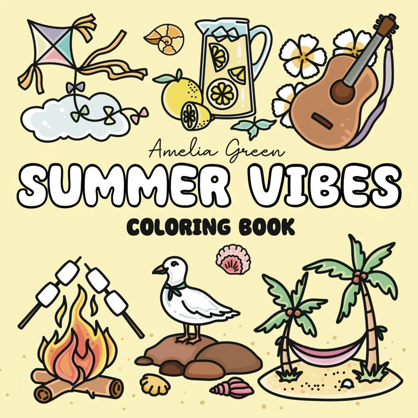 Cover: 9781964113098 | Summer Vibes Coloring Book | Amelia Green | Taschenbuch | Englisch
