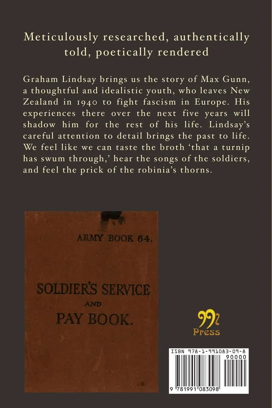 Rückseite: 9781991083098 | Max Gunn's Pay Book. | Graham Lindsay | Taschenbuch | Englisch | 2024