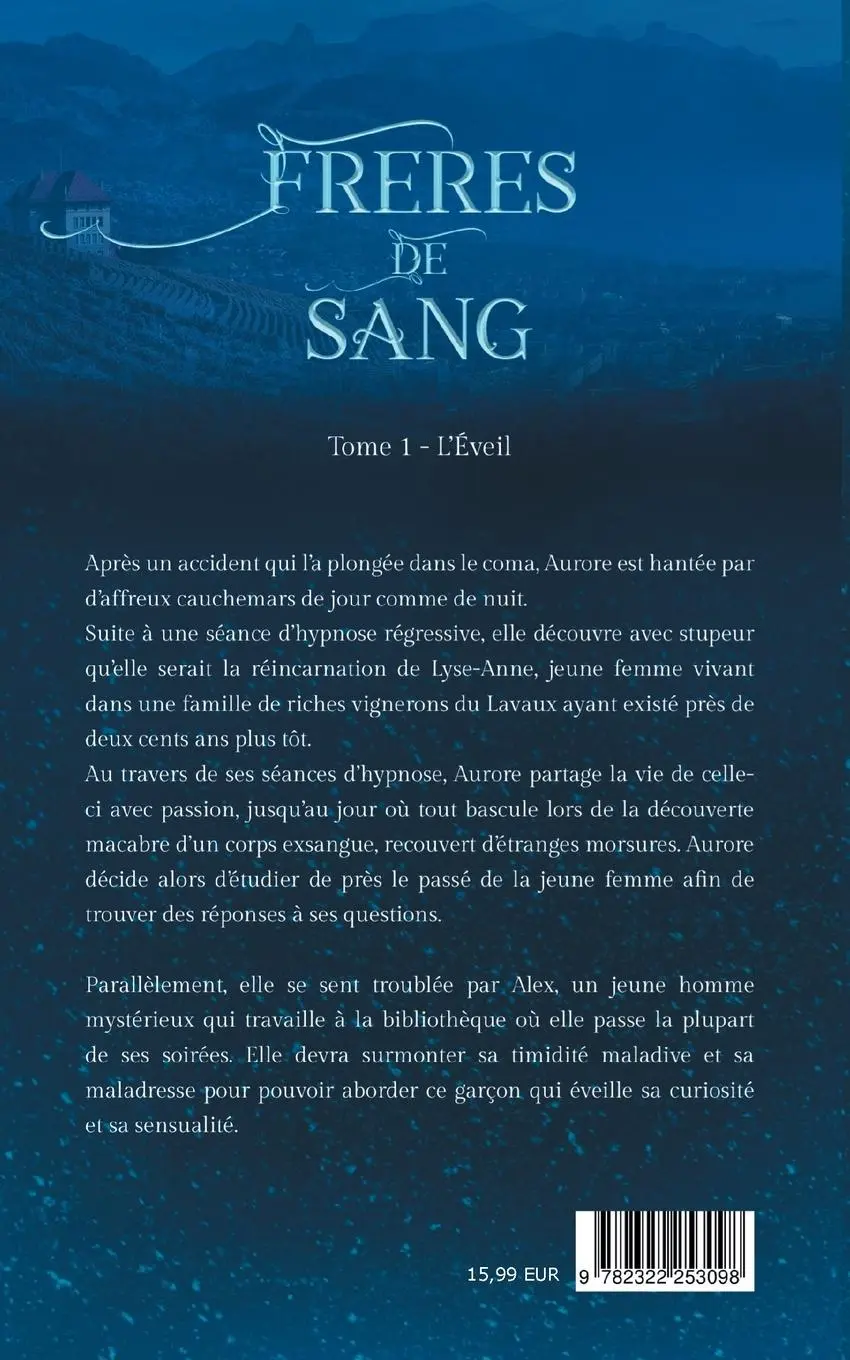 Rückseite: 9782322253098 | Frères de Sang | tome 1, L'Éveil | Delphine Maeder | Taschenbuch