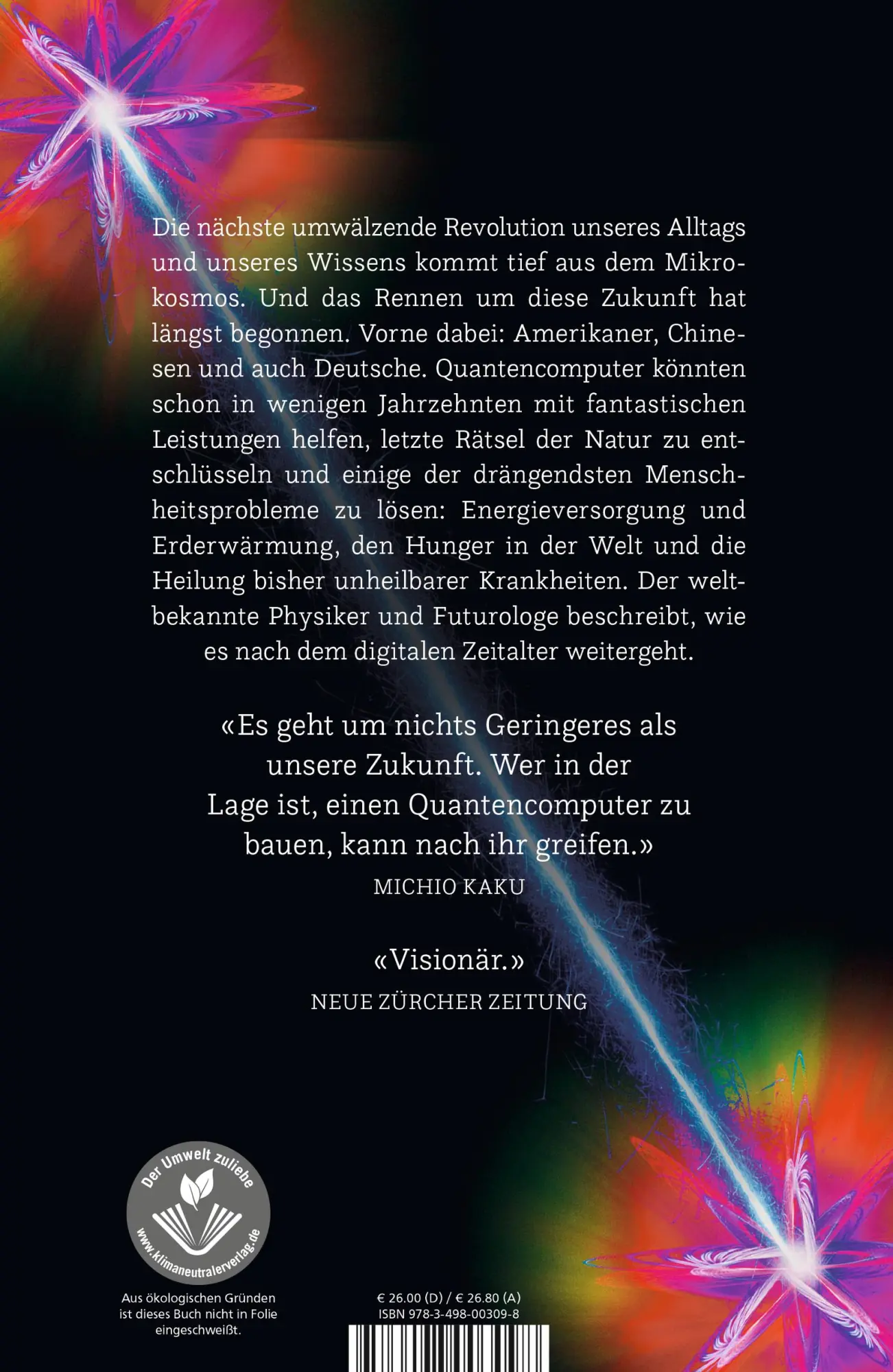 Rückseite: 9783498003098 | Wettlauf um die Zukunft | Michio Kaku | Buch | 400 S. | Deutsch | 2023