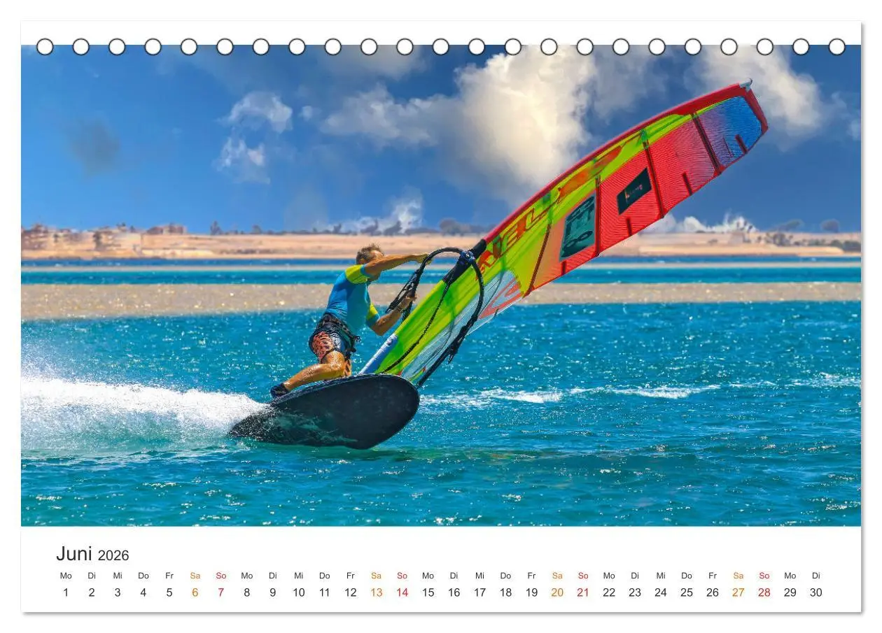 Bild: 9783457263198 | Windsurfen - endlose Wellen (Tischkalender 2026 DIN A5 quer),...