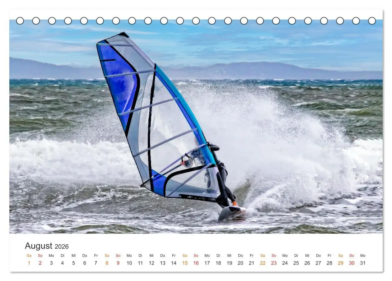 Bild: 9783457263198 | Windsurfen - endlose Wellen (Tischkalender 2026 DIN A5 quer),...