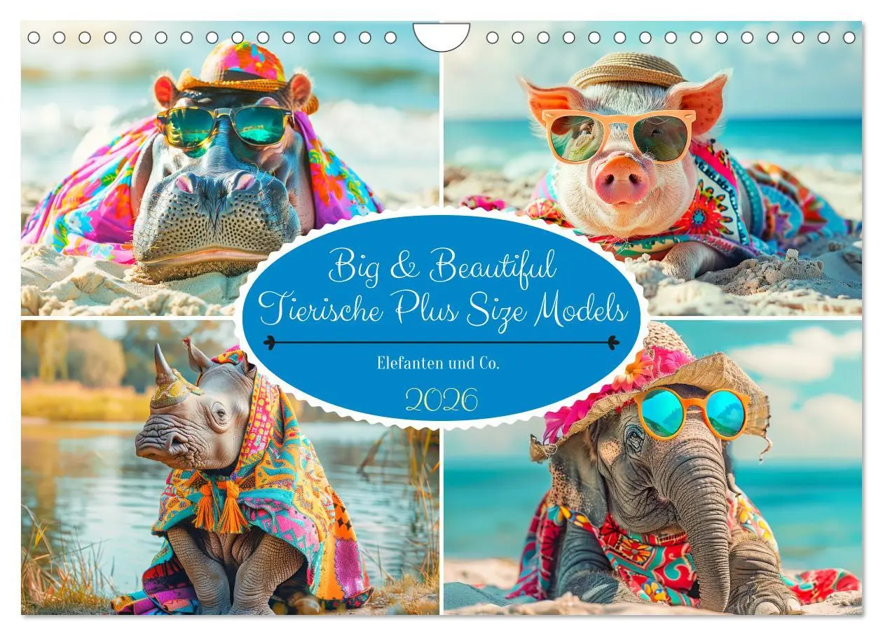 Cover: 9783457333198 | Big &amp; Beautiful. Tierische Plus Size Models. Elefanten und Co....