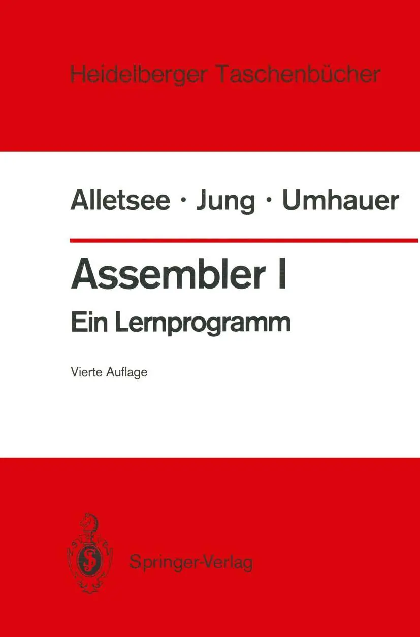 Cover: 9783540183198 | Assembler I | Ein Lernprogramm | Rainer Alletsee (u. a.) | Taschenbuch