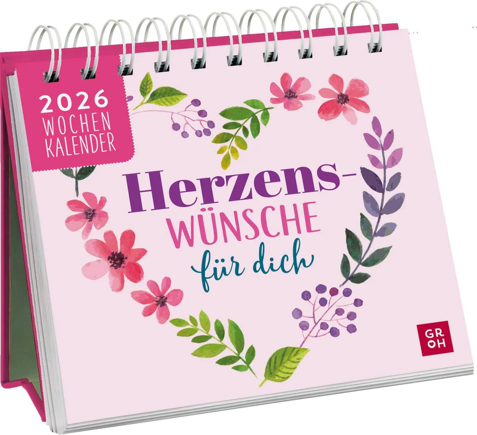 Cover: 4036442013298 | Mini-Wochenkalender 2026: Herzenswünsche für dich | Groh Verlag | 2026