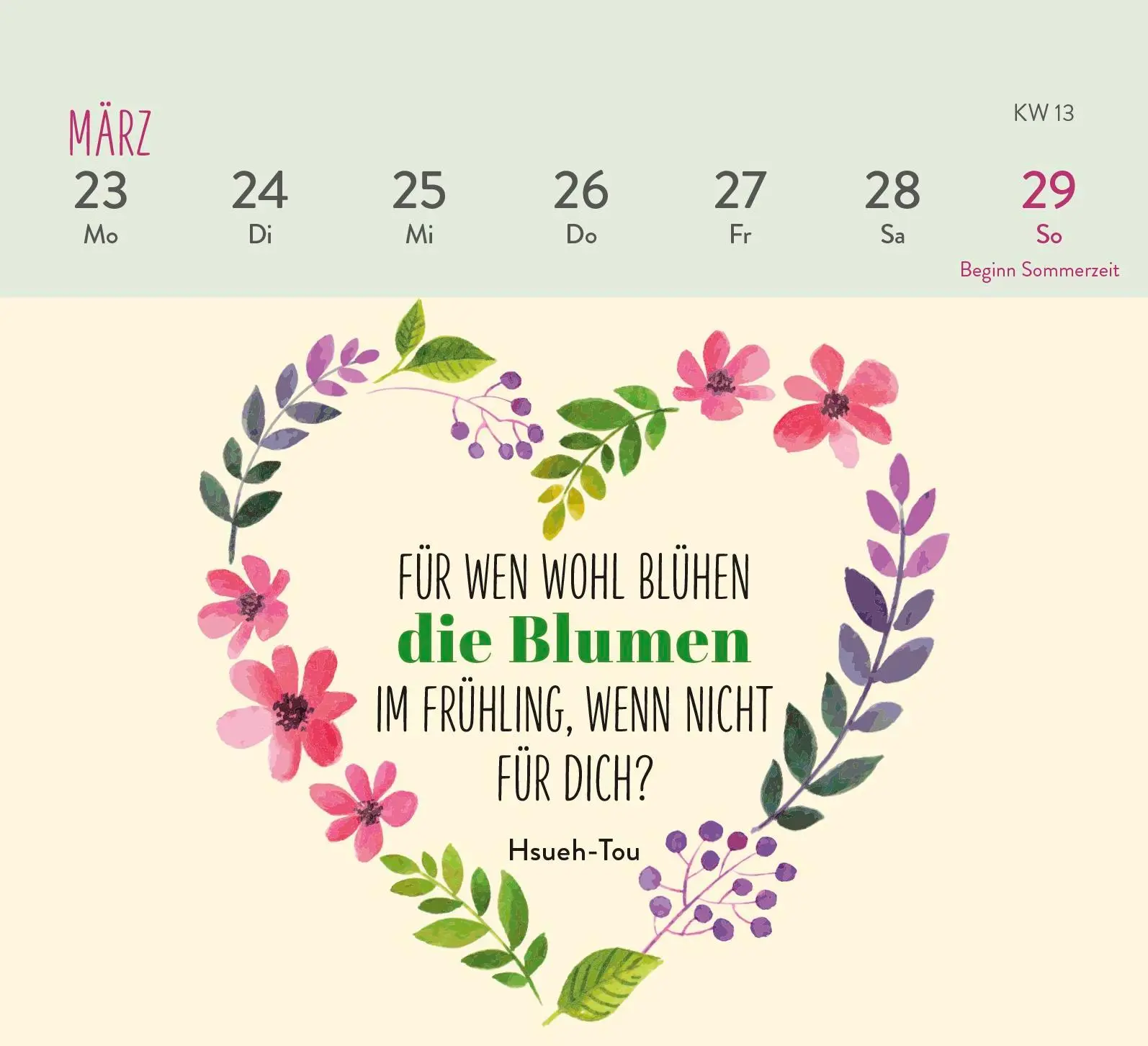 Bild: 4036442013298 | Mini-Wochenkalender 2026: Herzenswünsche für dich | Groh Verlag | 2026