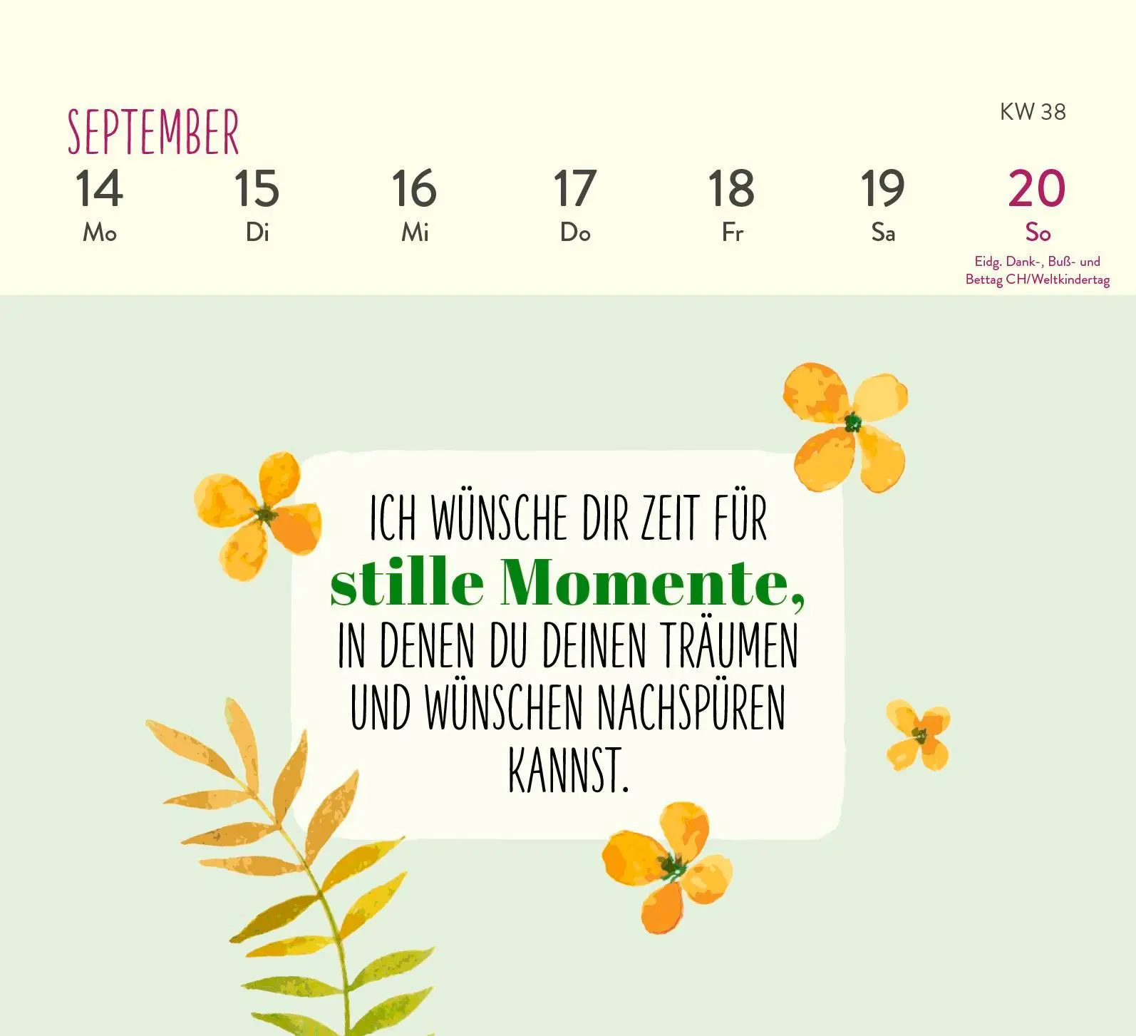 Bild: 4036442013298 | Mini-Wochenkalender 2026: Herzenswünsche für dich | Groh Verlag | 2026