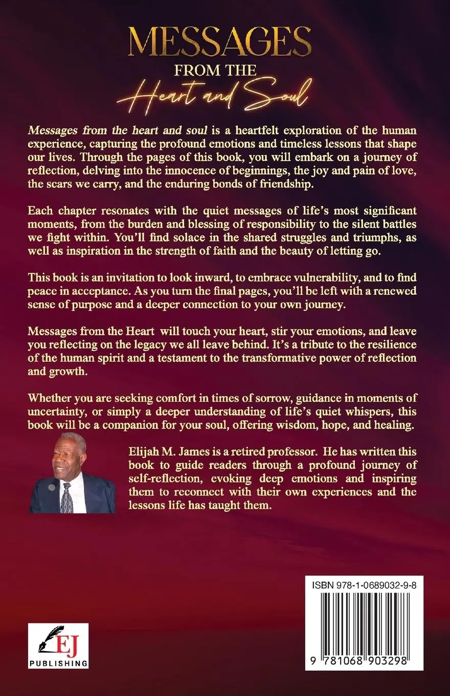 Rückseite: 9781068903298 | Messages From The Heart And Soul | Elijah M. James | Taschenbuch