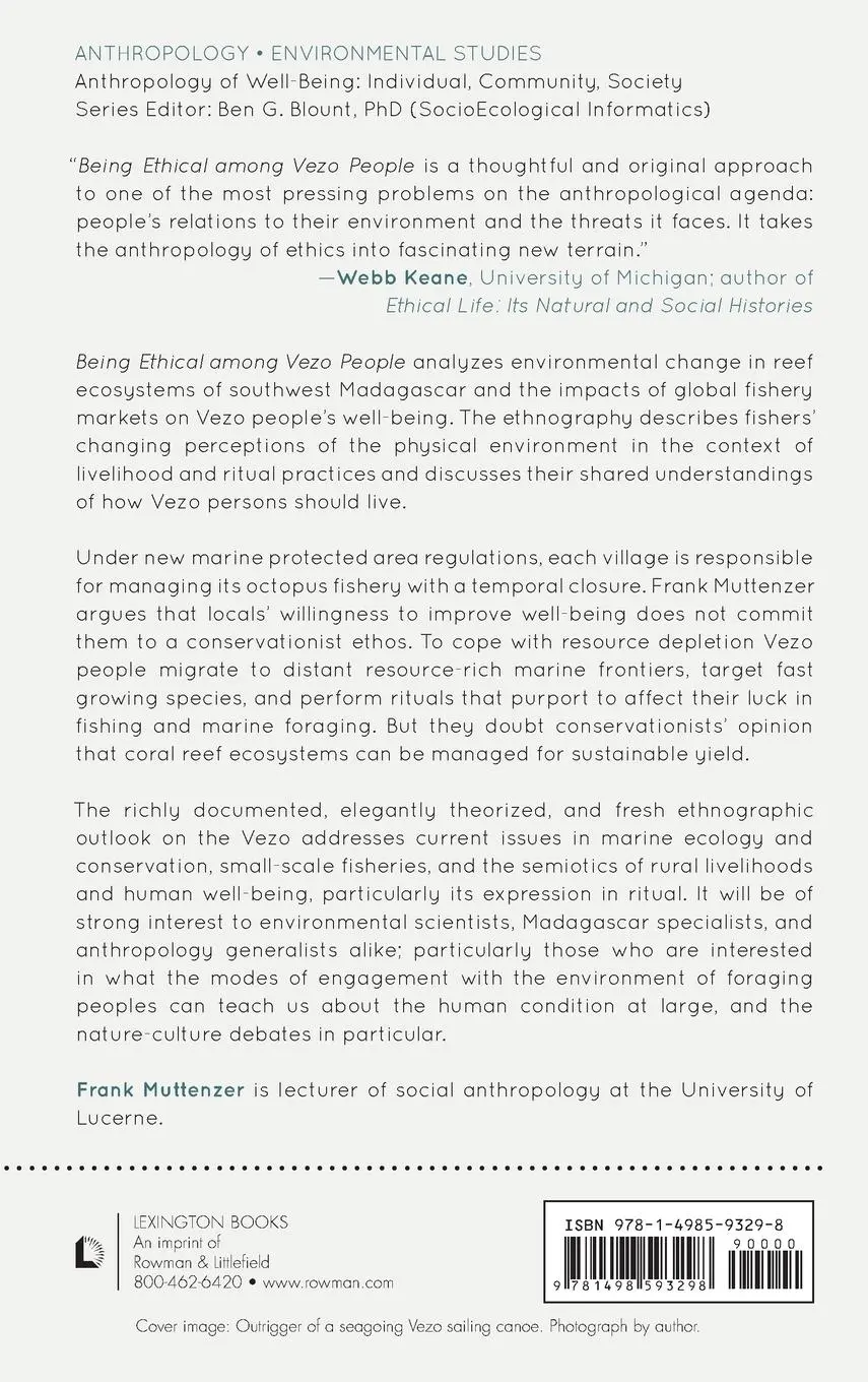 Rückseite: 9781498593298 | Being Ethical among Vezo People | Frank Muttenzer | Buch | Englisch