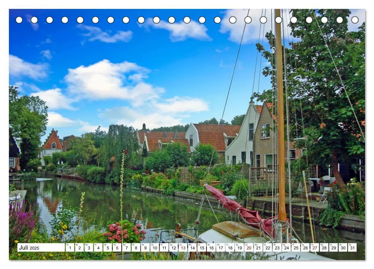 Bild: 9783435163298 | Idylle am Ijsselmeer (Tischkalender 2025 DIN A5 quer), CALVENDO...