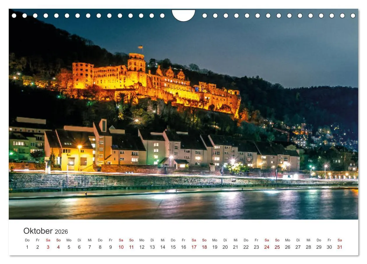 Bild: 9783457253298 | Lichtstimmungen in Heidelberg (Wandkalender 2026 DIN A4 quer),...