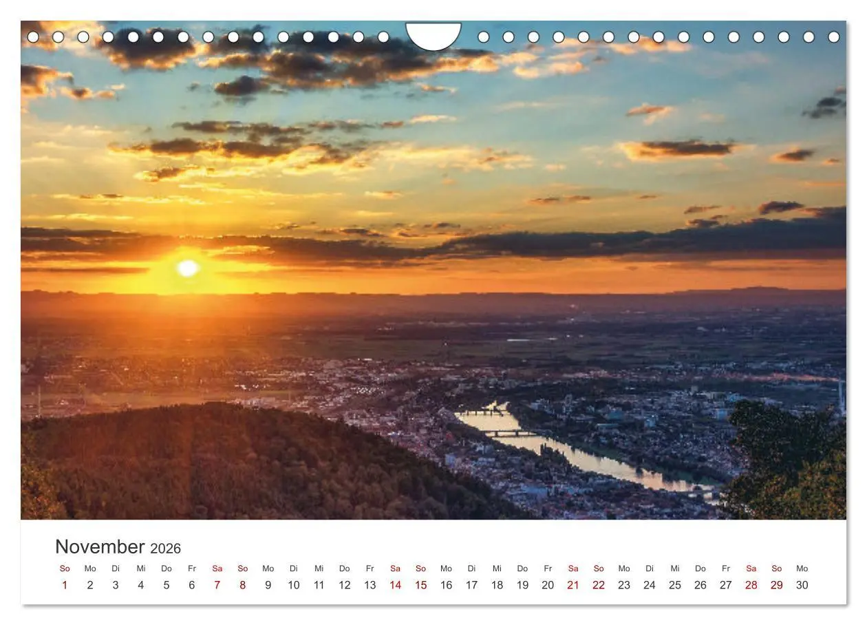 Bild: 9783457253298 | Lichtstimmungen in Heidelberg (Wandkalender 2026 DIN A4 quer),...